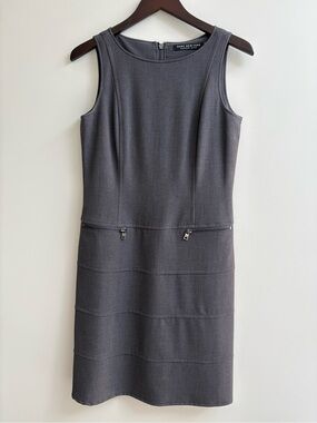Marc New York Charcoal Sleeveless Sheath Dress